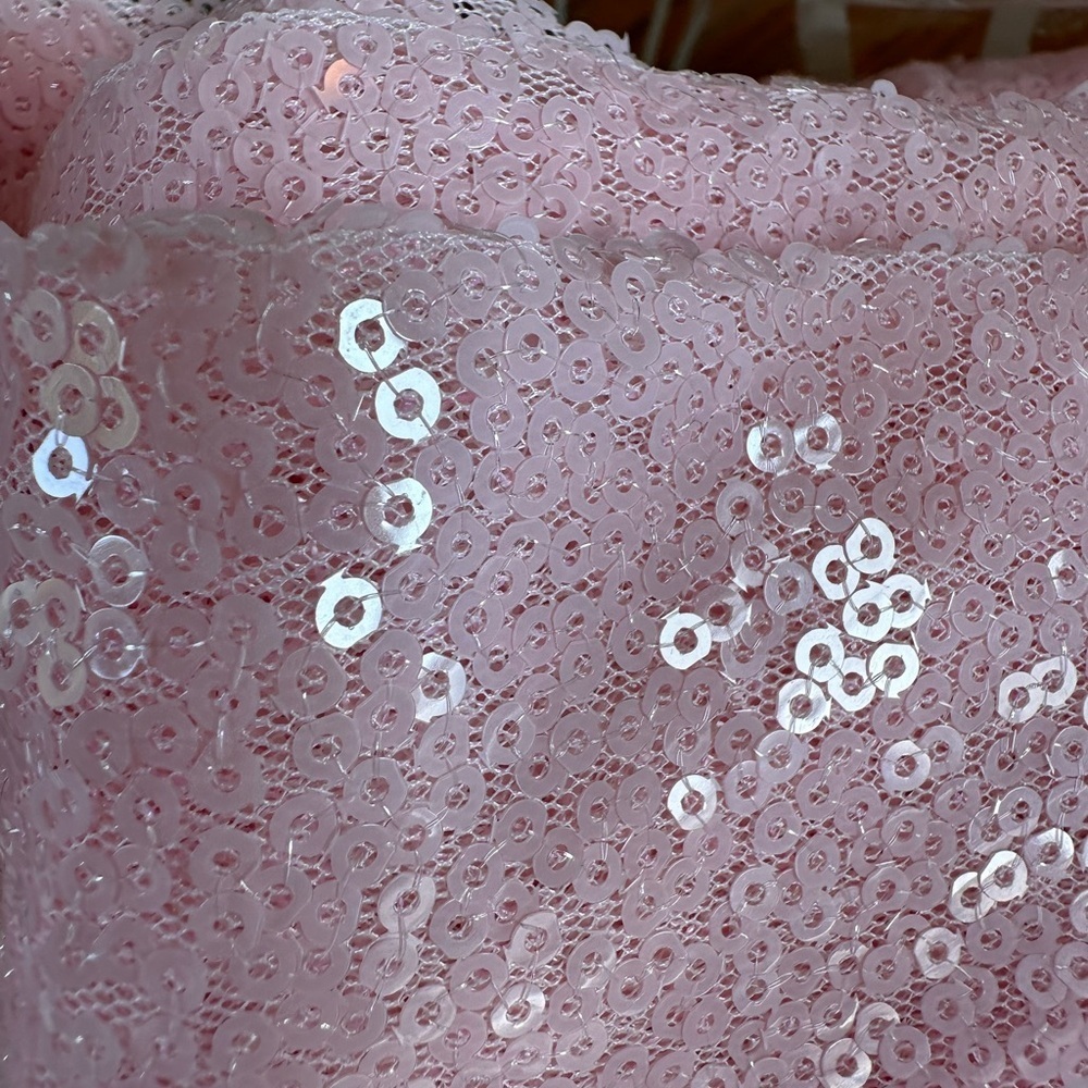 B-COOL Pink Tablecloth Sequin Table Overlays Elegance Wedding Decoration. . .